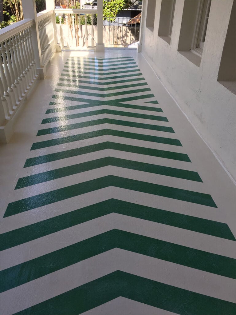 patterned concrete paint and seal