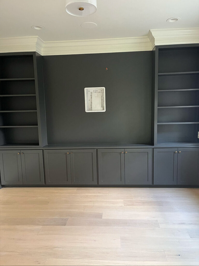specialty painting of entertainment console on Daniel Island, SC